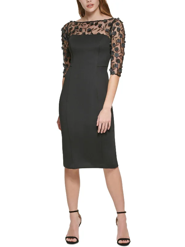 Women's Bodycon Dress for Wedding -Womens Lace Short Sheath Dress