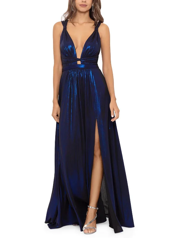 Midi Sequin Party Dress for Dazzling Night -Womens Ladder Stitch Long Evening Dress