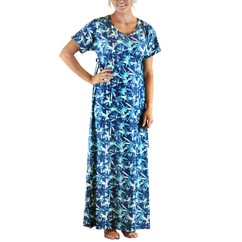 Women's Maxi Dress with High Neck-Women's Maxi Cover-Up