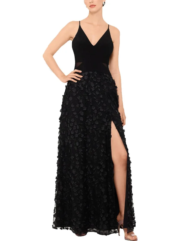 Bohemian Party Dress for Casual Glam -Womens Mesh Floral Formal Dress