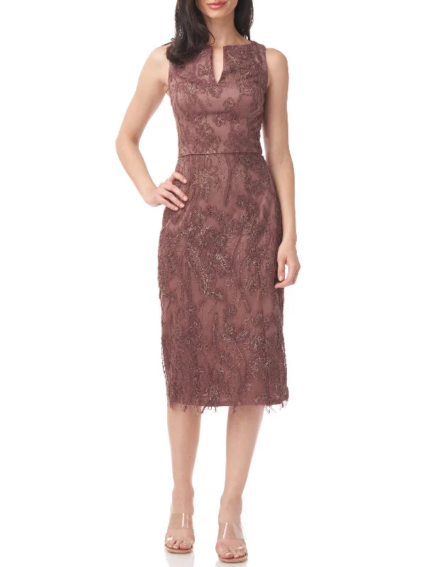 Gold Party Dress for Holiday Celebration -Womens Mesh Maxi Cocktail and Party Dress