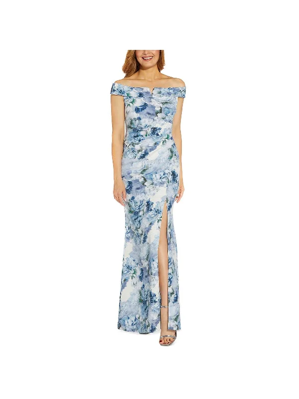 Sequin Mini Party Dress for Night Events -Womens Metallic Floral Evening Dress