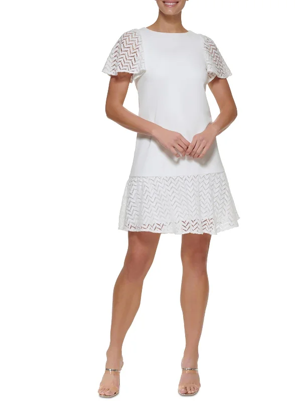 Silk Party Dress for Night Out -Womens Party Short Shift Dress