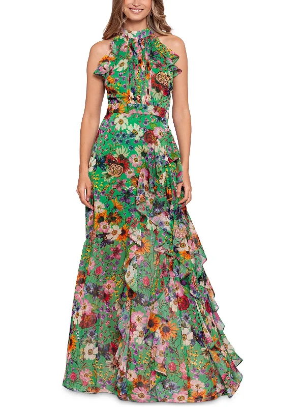Sweetheart Neckline Party Dress for Romantic Look -Womens Pintuck Maxi Evening Dress