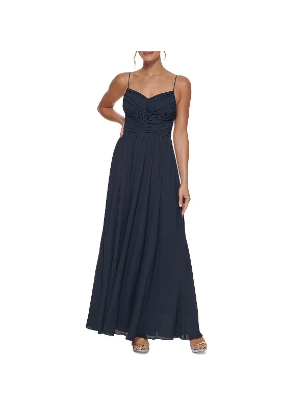Bold Red Mini Party Dress for Evening Affair -Womens Ruched-Bodice MaxI Evening Dress Bold Red Mini Party Dress for Evening Affair -Womens Ruched-Bodice MaxI Evening Dress
