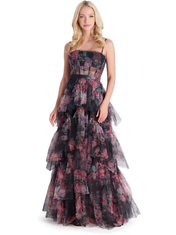 Strapless Bodycon Party Dress for Bold Vibe -Womens Ruffled Corset Evening Dress
