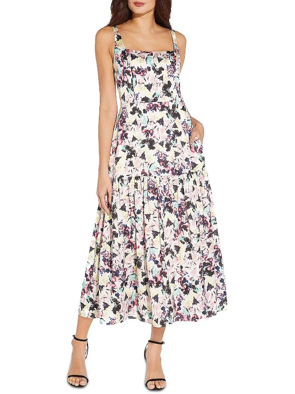 Women's Peplum Maxi Dress-Womens Satin Long Maxi Dress