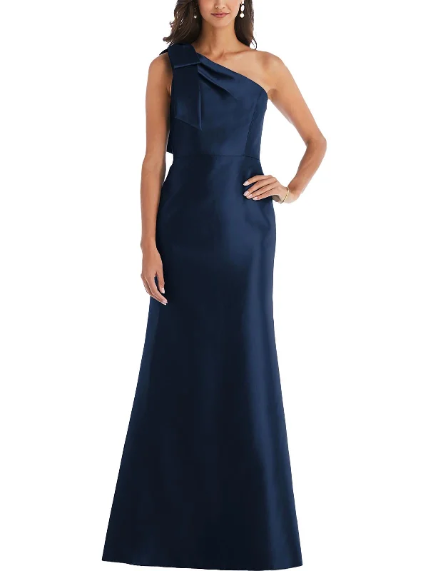 Classic Little Black Party Dress for Every Occasion -Womens Satin Maxi Evening Dress