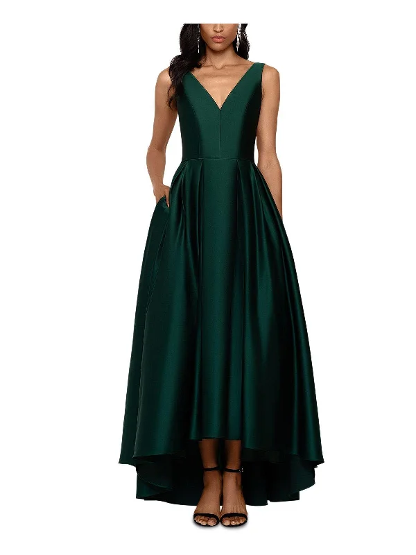 Floor-Length Satin Party Dress for Formal Affair -Womens Satin Maxi Evening Dress