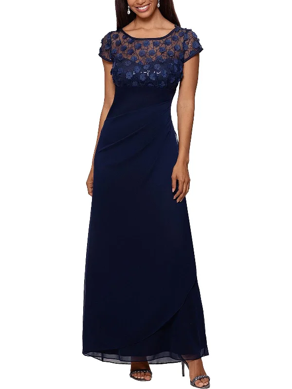 Double-Strap Party Dress for Trendy Appeal -Womens Sequined Cap Sleeves Evening Dress Double-Strap Party Dress for Trendy Appeal -Womens Sequined Cap Sleeves Evening Dress