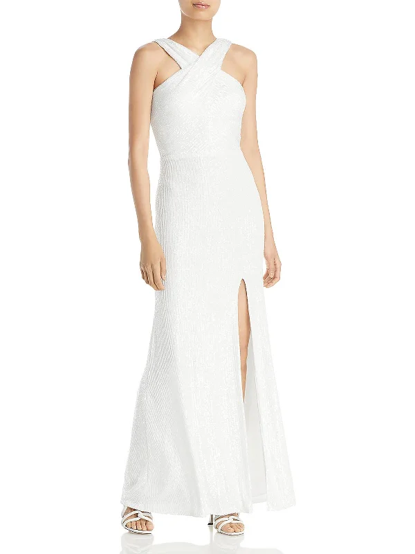 Tulle Party Dress for Princess Look -Womens Sequined Long Evening Dress