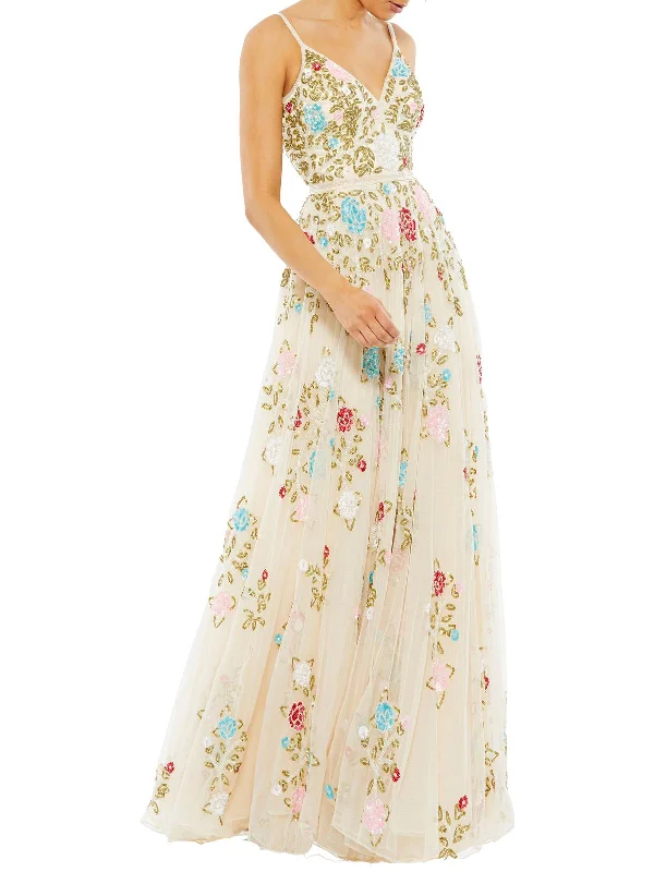 Off-shoulder Bodycon Party Dress for Night Events -Womens Sequined Maxi Evening Dress