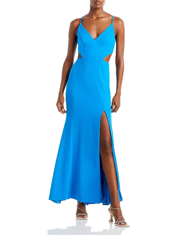 Sequin Maxi Party Dress for Sparkling Elegance -Womens Side Slit Maxi Evening Dress