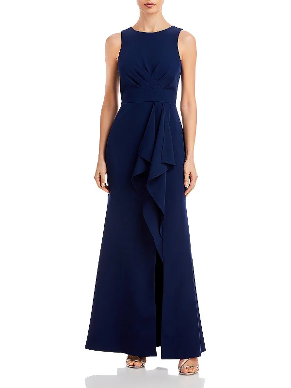 Black and Gold Party Dress for Luxury Look -Womens Sleeveless Maxi Evening Dress