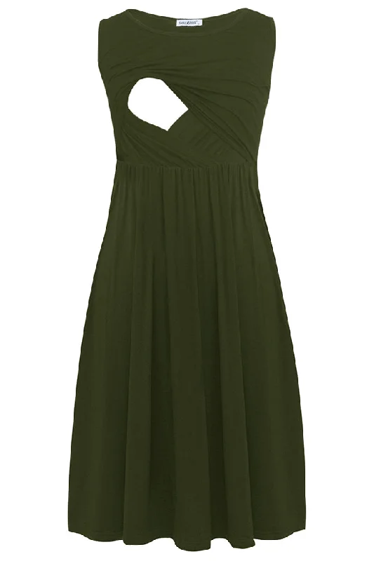 Casual Maternity Dresses for Summer -Smallshow Summer Sleeveless Maternity Nursing Dresses Casual Maternity Dresses for Summer -Smallshow Summer Sleeveless Maternity Nursing Dresses