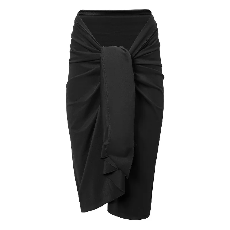 Wrap Dress with Tie at Waist -Wrap Dress with Elastic Waist -Women's Sun Wrap