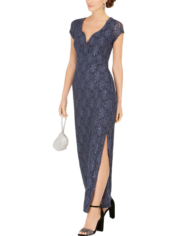 Chic Wrap Party Dress for Stylish Look -Womens Sweetheart Neckline Embellished Evening Dress