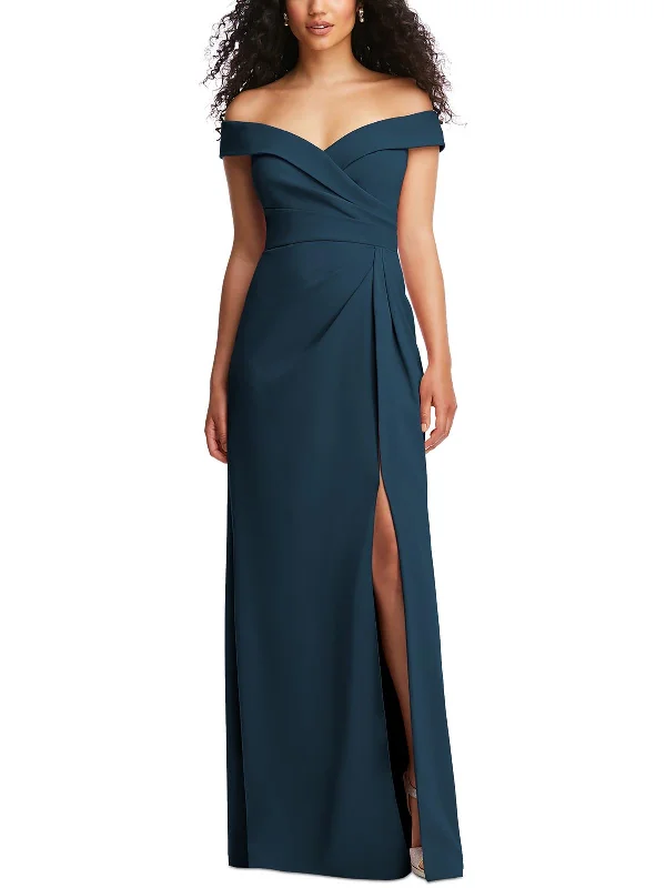 Polka Dot Party Dress for Retro Charm -Womens Woven Long Evening Dress