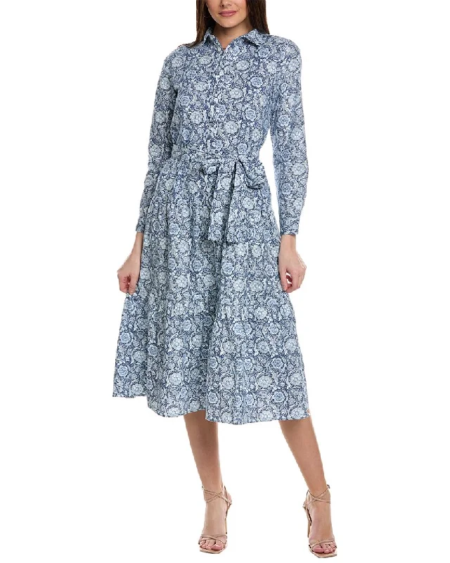 Checkered Summer Shirt Dress-YAL New York Tiered Shirtdress