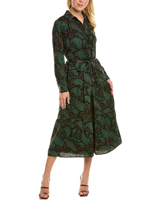 Checkered Shirt Dress for Women-YAL New York Tiered Shirtdress
