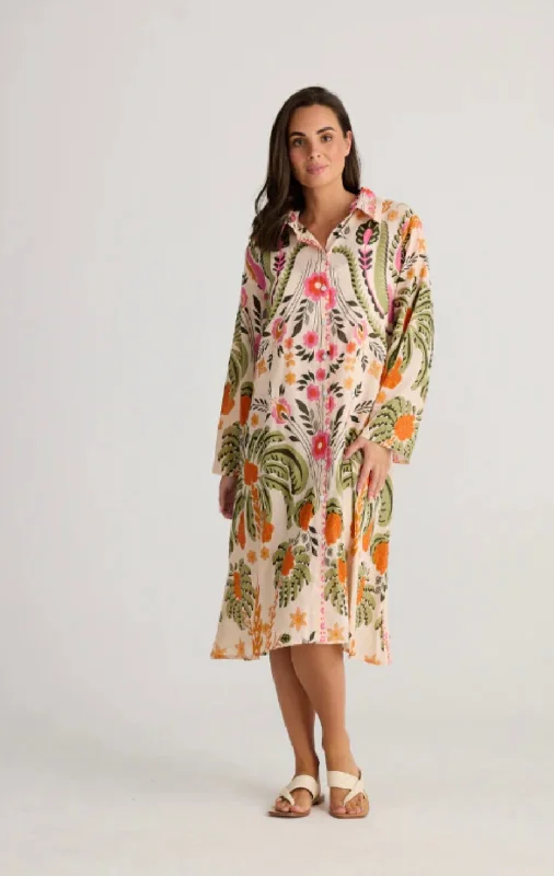 Silk Shirt Dress-Stella Shirt Dress
