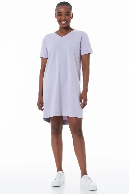 Cozy Shirt Dress-T-Shirt Dress _ 152119 _ Lilac