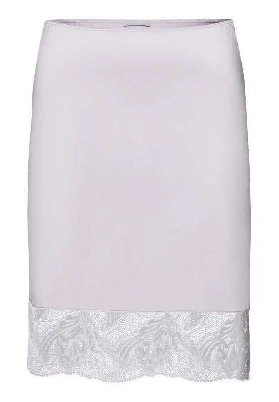 Sexy Slip Dress -Black Satin Slip Dress for Wedding -Eva Half Slip | Lilac Fog 70922-2464