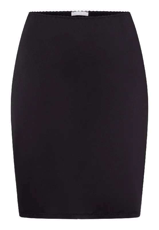 Plus Size Satin Slip Dress -Slip Dress for Evening Event -Satin Deluxe Half Slip | Black 71064-019