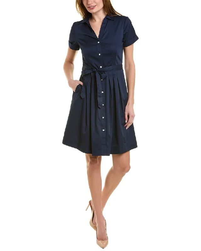 Plus Size Button-down Shirt Dress-Brooks Brothers Shirtdress
