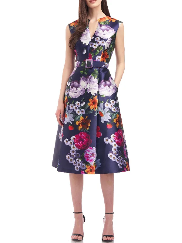 Backless Party Dress for Evening Party -Easton Womens Floral Midi Cocktail and Party Dress Backless Party Dress for Evening Party -Easton Womens Floral Midi Cocktail and Party Dress