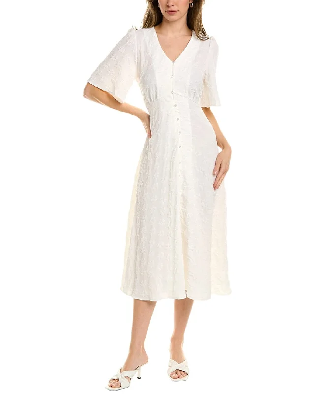 Green Plaid Shirt Dress-Gracia Jacquard Shirtdress