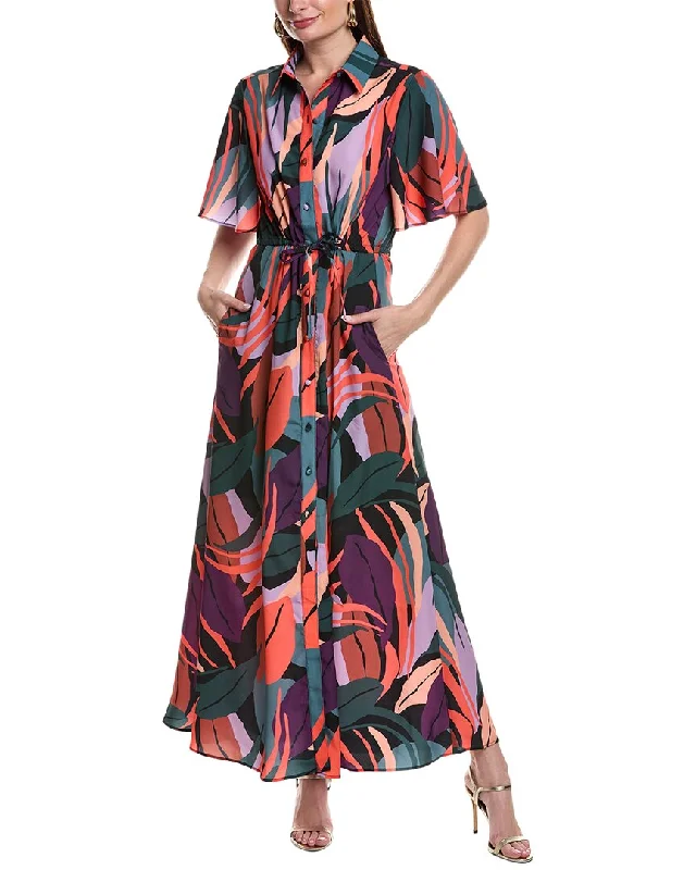 Women's Classic Button Shirt Dress-Hutch Layton Maxi Shirtdress