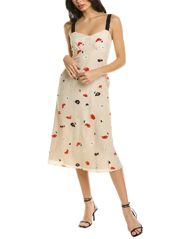 Slip Dress with Embellishments -Slip Dress with Crisscross Straps -Jason Wu Sweetheart Slip Dress