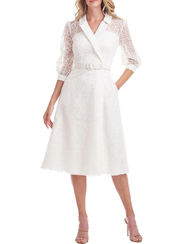 One-Shoulder Party Dress for Stylish Look -Khloe Womens Lace Midi Cocktail and Party Dress One-Shoulder Party Dress for Stylish Look -Khloe Womens Lace Midi Cocktail and Party Dress