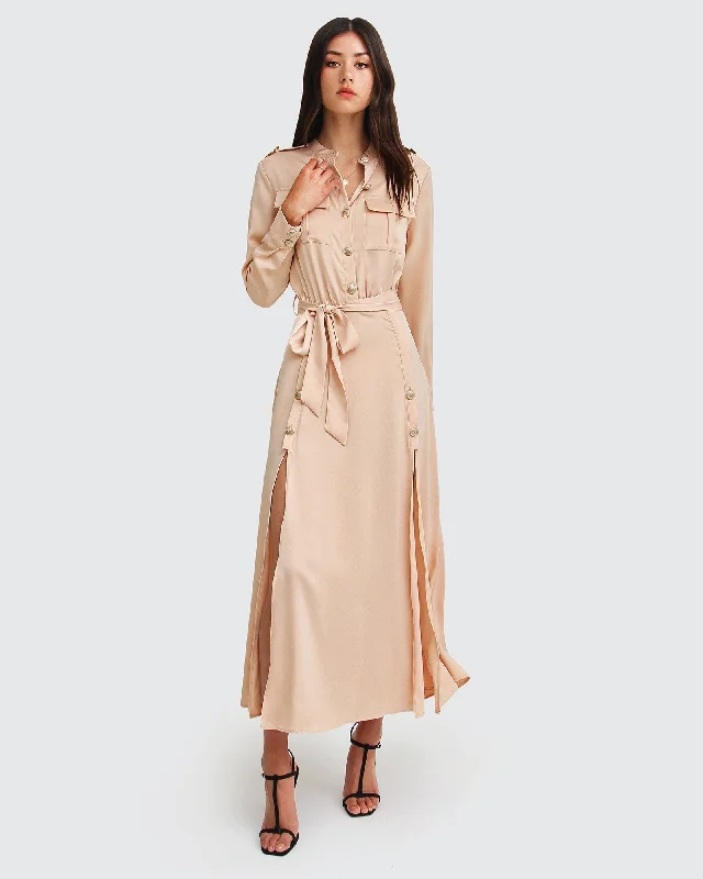 Women's Casual Check Shirt Dress-Lover To Lover Maxi Shirt Dress