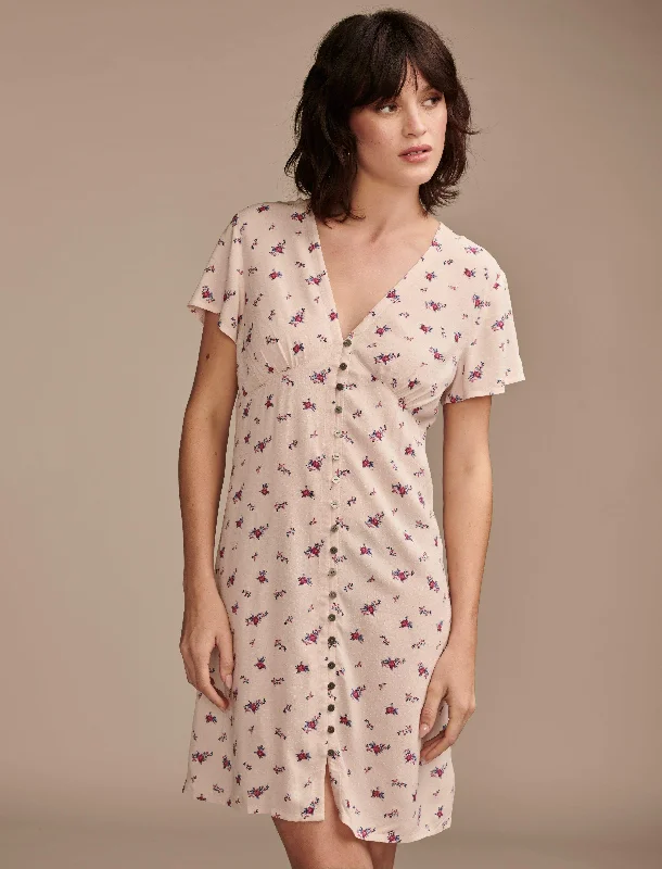 Simple Satin Slip Dress -Elegant Long Slip Dress -Lucky Brand Women's Mini Short Sleeve Slip Dress