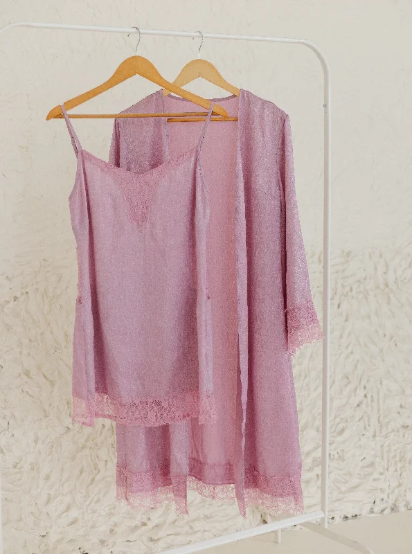 Elegant Slip Dress for Evening -Red Satin Slip Dress for Special Occasions -Miriam Purple Satin Slip Mini Dress Lounge Set