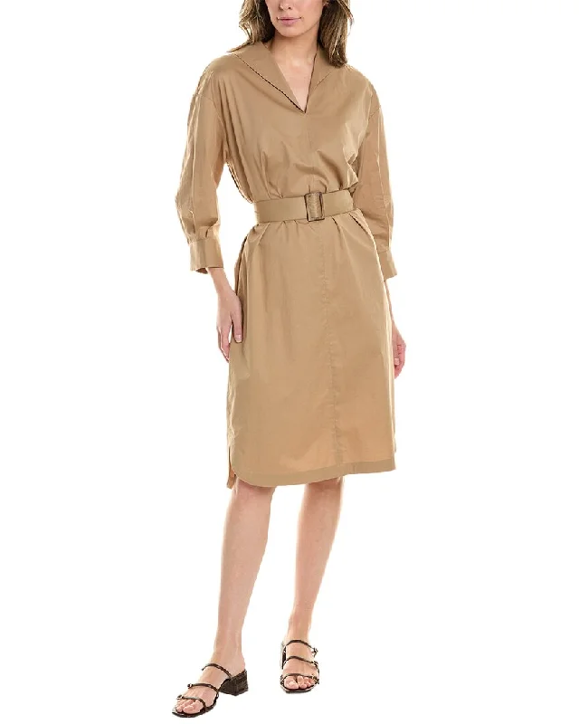 Stylish Belted Shirt Dress-Peserico Shirtdress