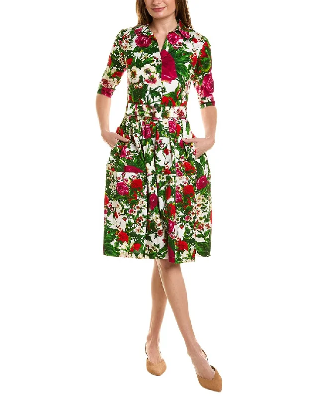 Casual Printed Shirt Dress for Women-Samantha Sung Claire Shirtdress