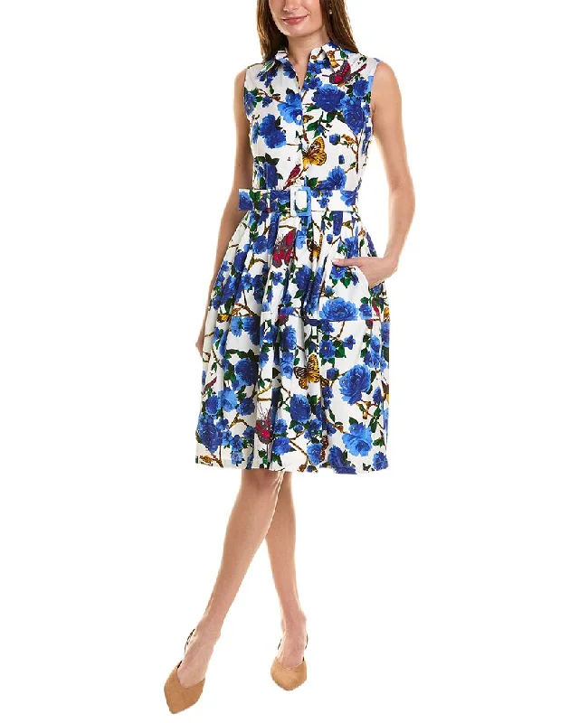 Long-sleeve Shirt Dress for Women-Samantha Sung Claire Shirtdress