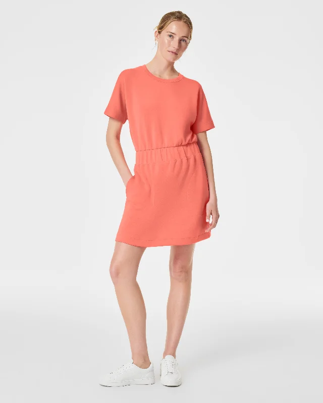 Women's Flared Midi Dress-SPANX® AirEssentials Cinched T-Shirt Dress