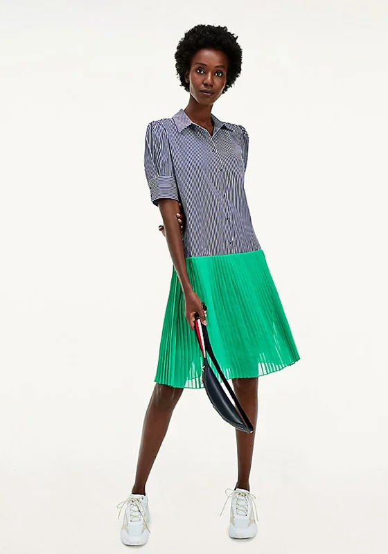 Stylish Work Shirt Dress-Tommy Hilfiger Women’s Sateen Shirt Dress