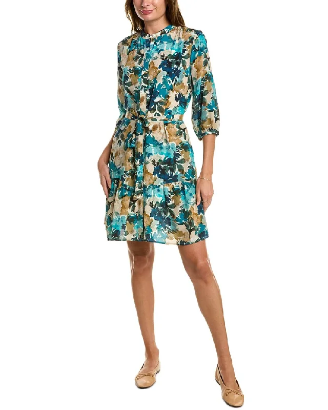 Checkered Shirt Dress for Women-tyler böe Petra Silk Shirtdress