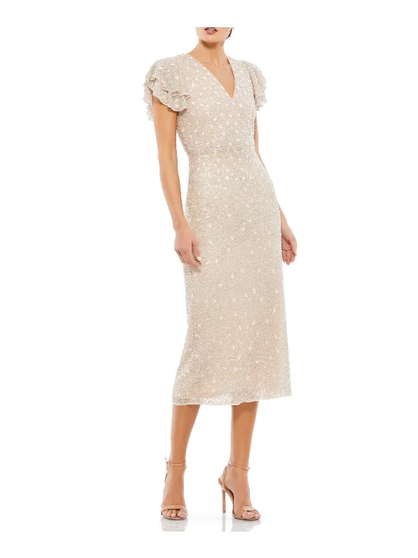 Embellished Party Dress for Special Occasion -Womens Beaded Long Cocktail and Party Dress Embellished Party Dress for Special Occasion -Womens Beaded Long Cocktail and Party Dress