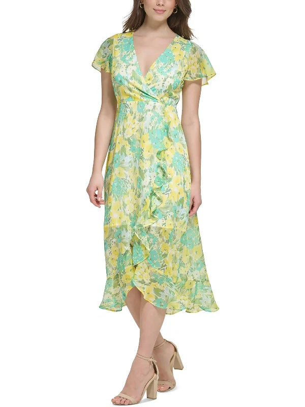 Blue Sequin Party Dress for Glamour -Womens Chiffon Floral Print Cocktail and Party Dress Blue Sequin Party Dress for Glamour -Womens Chiffon Floral Print Cocktail and Party Dress