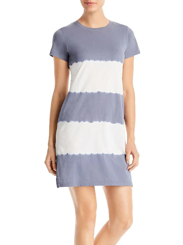 Women's Green Shirt Dress-Womens Comfy Mini T-Shirt Dress