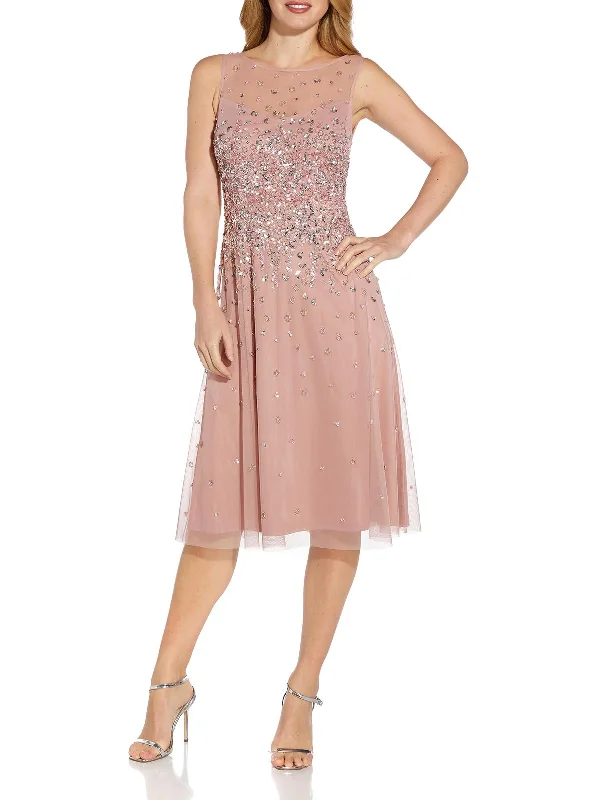 Velvet Party Dress for Winter Elegance -Womens Embellished Illusion Cocktail and Party Dress Velvet Party Dress for Winter Elegance -Womens Embellished Illusion Cocktail and Party Dress