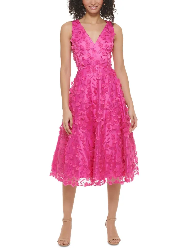 Satin Off-Shoulder Party Dress for Evening Glam -Womens Embroidered Polyester Cocktail And Party Dress Satin Off-Shoulder Party Dress for Evening Glam -Womens Embroidered Polyester Cocktail And Party Dress