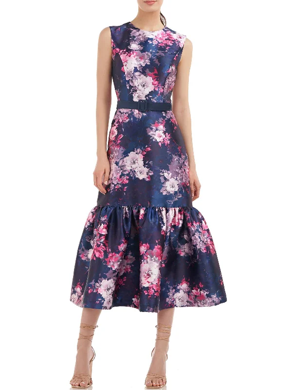 Maxi-Length Party Dress for Formal Event -Womens Floral Midi Cocktail and Party Dress Maxi-Length Party Dress for Formal Event -Womens Floral Midi Cocktail and Party Dress