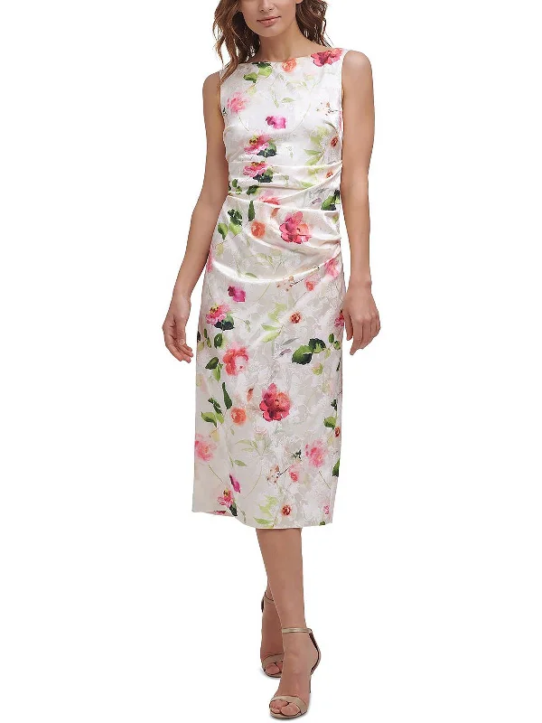 Pastel Party Dress for Light, Elegant Look -Womens Floral Midi Cocktail and Party Dress Pastel Party Dress for Light, Elegant Look -Womens Floral Midi Cocktail and Party Dress